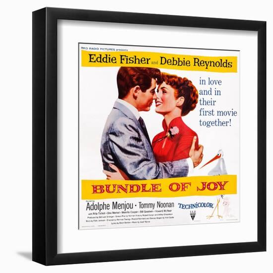 Bundle of Joy, Eddie Fisher, Debbie Reynolds, 1956-null-Framed Art Print