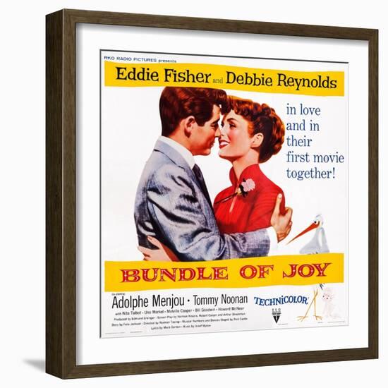 Bundle of Joy, Eddie Fisher, Debbie Reynolds, 1956-null-Framed Art Print