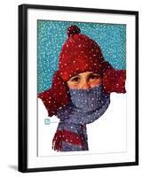 "Bundled Up,"January 14, 1939-Douglas Crockwell-Framed Giclee Print