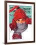 "Bundled Up," Saturday Evening Post Cover, Jan/Feb 98-Douglas Crockwell-Framed Giclee Print