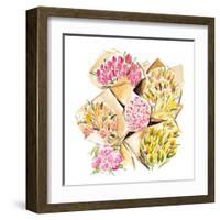 Bundles of Bouquets-Enya Todd-Framed Art Print