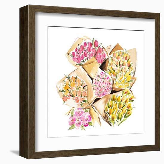 Bundles of Bouquets-Enya Todd-Framed Art Print