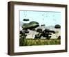 Bundles of Food and Water are Air Delivered to the Outlying Area of Port-Au-Prince, Haiti-null-Framed Photographic Print