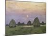 Bundles of Hay at Twilight-Isaak Ilyich Levitan-Mounted Giclee Print