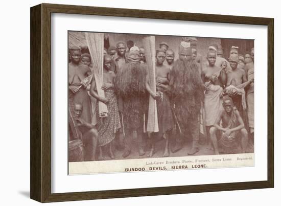 Bundoo Devils, Sierra Leone-null-Framed Photographic Print