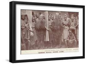 Bundoo Devils, Sierra Leone-null-Framed Photographic Print
