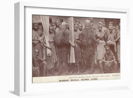 Bundoo Devils, Sierra Leone-null-Framed Photographic Print