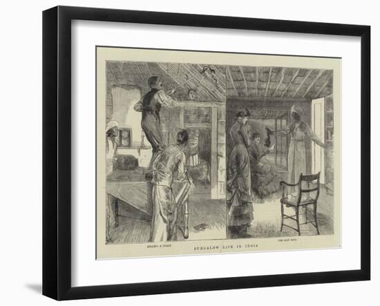 Bungalow Life in India-null-Framed Giclee Print