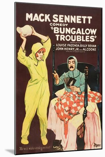 Bungalow Troubles-Mack Sennett-Mounted Art Print