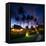 Bungalows at Sunset in Thailand Paradise-dellm60-Framed Stretched Canvas