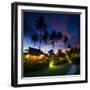Bungalows at Sunset in Thailand Paradise-dellm60-Framed Photographic Print