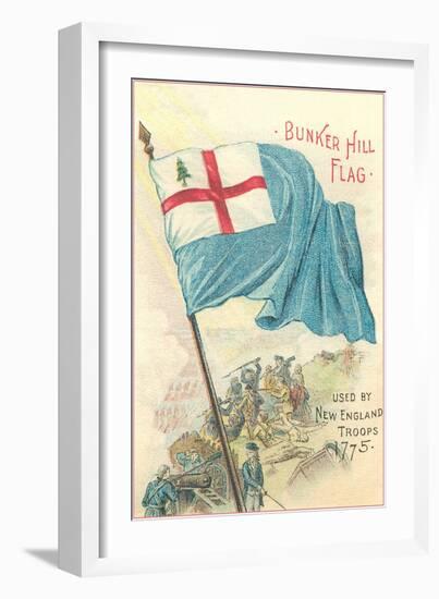 Bunker Hill Flag-null-Framed Art Print