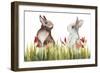 Bunnies Among the Flowers I-Elizabeth Medley-Framed Art Print