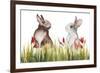 Bunnies Among the Flowers I-Elizabeth Medley-Framed Art Print