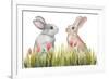 Bunnies Among the Flowers II-Elizabeth Medley-Framed Art Print