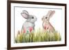 Bunnies Among the Flowers II-Elizabeth Medley-Framed Art Print