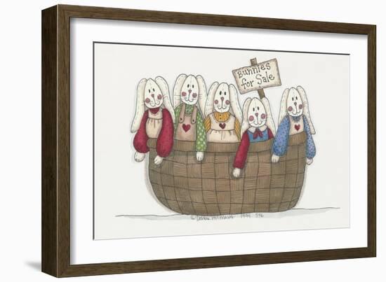 Bunnies for Sale 2-Debbie McMaster-Framed Giclee Print