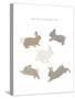 Bunnies Hopping-Leah Straatsma-Stretched Canvas