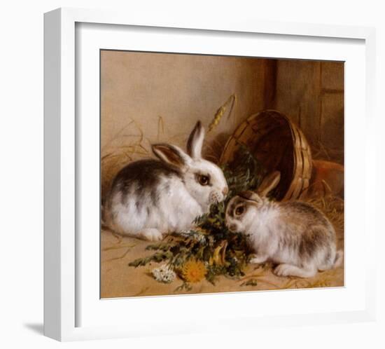 Bunnies' Meal II-Alfred Barber-Framed Art Print