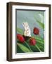 Bunnies & Tulips-sylvia pimental-Framed Art Print