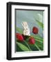 Bunnies & Tulips-sylvia pimental-Framed Art Print