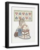 Bunnies with Chair-Debbie McMaster-Framed Giclee Print