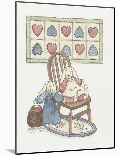 Bunnies with Chair-Debbie McMaster-Mounted Giclee Print