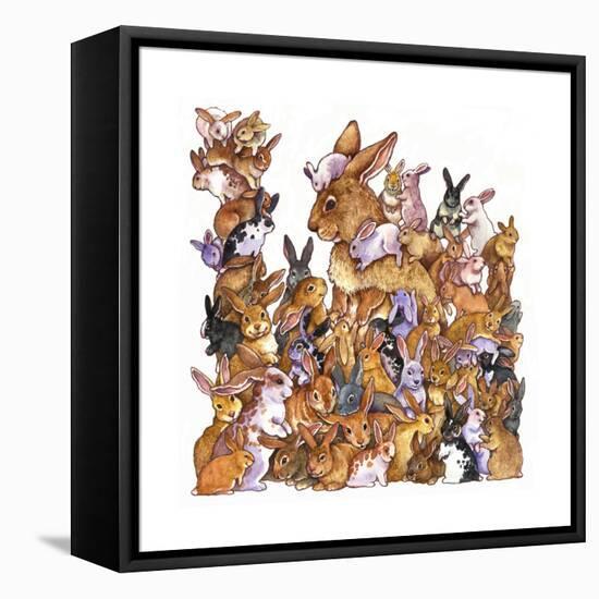 Bunnies-Wendy Edelson-Framed Stretched Canvas