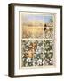 Bunny And Berries-Through The Window-Sher Sester-Framed Giclee Print