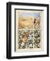 Bunny And Berries-Through The Window-Sher Sester-Framed Giclee Print