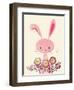 Bunny and Blooms-null-Framed Premium Giclee Print