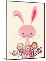 Bunny and Blooms-null-Mounted Giclee Print