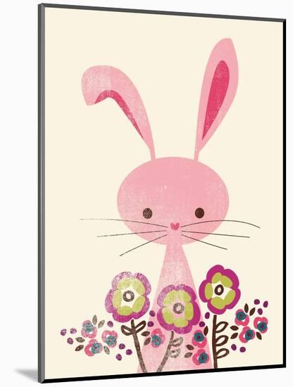 Bunny and Blooms-null-Mounted Giclee Print