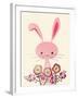 Bunny and Blooms-null-Framed Premium Giclee Print