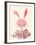 Bunny and Blooms-null-Framed Premium Giclee Print