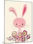 Bunny and Blooms-null-Mounted Premium Giclee Print