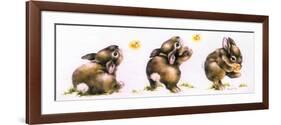 Bunny and Lightning Bug-Peggy Harris-Framed Giclee Print
