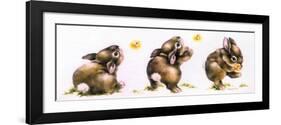 Bunny and Lightning Bug-Peggy Harris-Framed Giclee Print