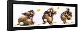 Bunny and Lightning Bug-Peggy Harris-Framed Giclee Print