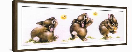 Bunny and Lightning Bug-Peggy Harris-Framed Premium Giclee Print