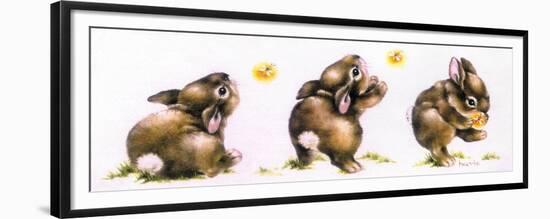 Bunny and Lightning Bug-Peggy Harris-Framed Premium Giclee Print