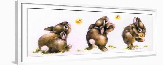 Bunny and Lightning Bug-Peggy Harris-Framed Premium Giclee Print