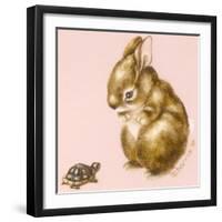 Bunny and Turtle-Peggy Harris-Framed Giclee Print