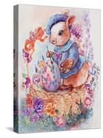Bunny Artist-Judy Mastrangelo-Stretched Canvas