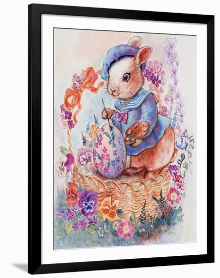 Bunny Artist-Judy Mastrangelo-Framed Giclee Print