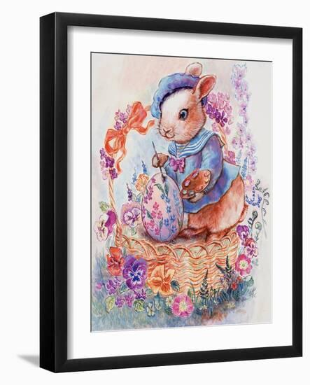 Bunny Artist-Judy Mastrangelo-Framed Giclee Print