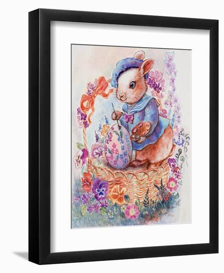 Bunny Artist-Judy Mastrangelo-Framed Premium Giclee Print