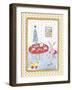 Bunny at Tea Table-Effie Zafiropoulou-Framed Giclee Print