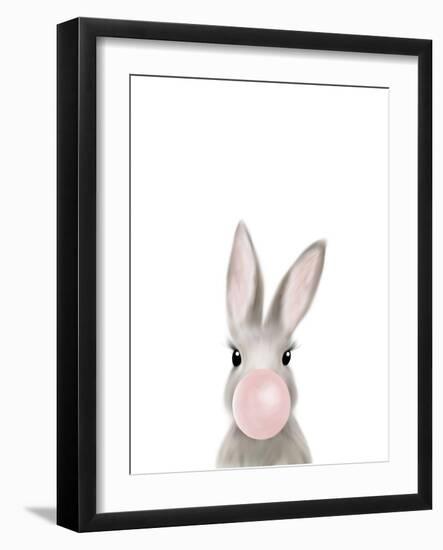 Bunny Bubble Gum-Leah Straatsma-Framed Art Print