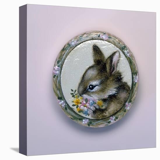 Bunny Circle II-Peggy Harris-Stretched Canvas